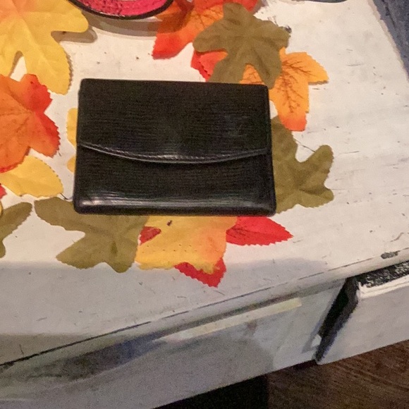 Authentic Louis Vuitton Epi Ludlow Leather BLK Wallet Coin Purse /8P0566 - Picture 1 of 8